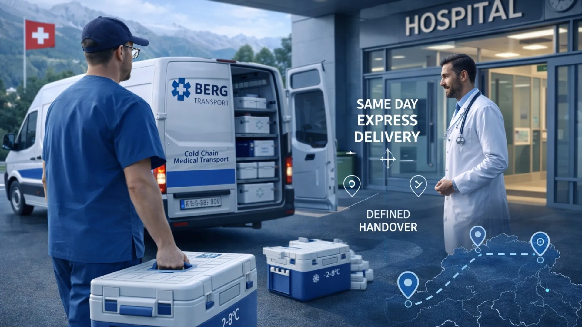 Same Day medizinischer Kurier in der Schweiz: Express Direktzustellung richtig einsetzen