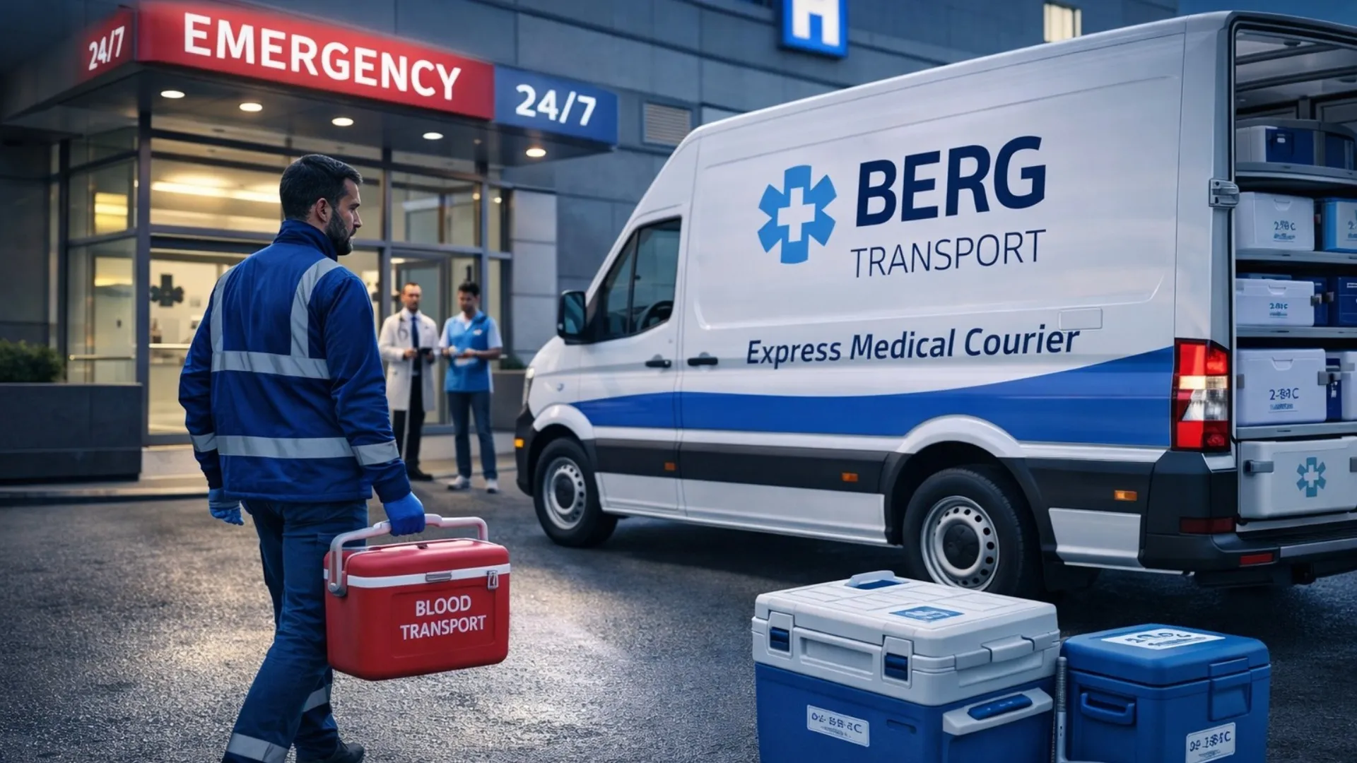 Notfall-Medizinischer Kurier- und Express-Transportservice